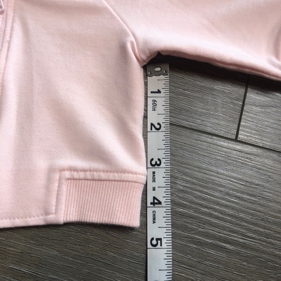 Janie And Jack Baby Pink And Pastel Rainbow Stripe Track Jacket Size 0-3 Months - Picture 3 of 10